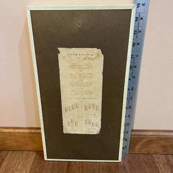 Vintage 1950s Mid Century Modern Metalcraft Four winter Wall Hanging - Picture 4 of 10